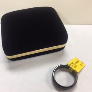 Comfort Fit Black Wedding Band